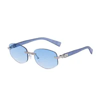 Square Roman Style Solid Color Pc Frameless Men's Sunglasses sku image 6