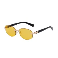 Square Roman Style Solid Color Pc Frameless Men's Sunglasses sku image 7