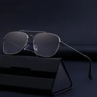 Square Elegant Business Basic Solid Color Pc Full Frame Men's Sunglasses main image 2
