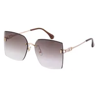 Square Lady Simple Style Solid Color Nylon Frameless Women's Sunglasses main image 5