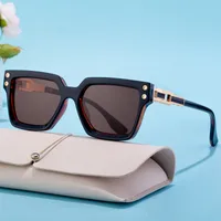 Carré Élégant Style Simple Couleur Unie Pc Plein Cadre Femmes De Lunettes De Soleil main image 2