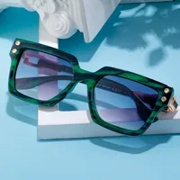 Cuadrado Elegante Estilo Simple Color Sólido Ordenador Personal Fotograma Completo Gafas De Sol Mujer main image 3