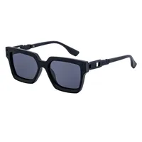 Square Elegant Simple Style Solid Color Pc Full Frame Women's Sunglasses main image 5