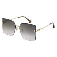 Square Lady Simple Style Solid Color Nylon Frameless Women's Sunglasses sku image 3