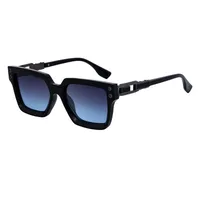 Square Elegant Simple Style Solid Color Pc Full Frame Women's Sunglasses sku image 2