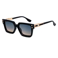 Square Elegant Simple Style Solid Color Pc Full Frame Women's Sunglasses sku image 5