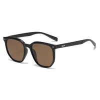 Square Simple Style Streetwear Solid Color Tac Full Frame Women's Sunglasses sku image 6