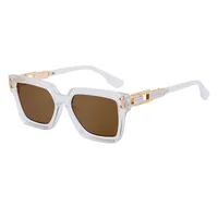 Square Elegant Simple Style Solid Color Pc Full Frame Women's Sunglasses sku image 9