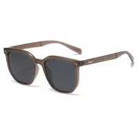 Square Simple Style Streetwear Solid Color Tac Full Frame Women's Sunglasses sku image 2