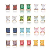 1 Par Geométrico Estilo Clásico Acero Inoxidable 304 Pendientes main image 3