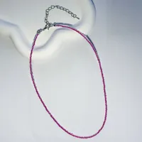 New Style Sweet Dopamine Small Rice-Shaped Beads Beaded Necklace Girly Style Rainbow Color Glass Beads Necklace Wholesale Women sku image 34