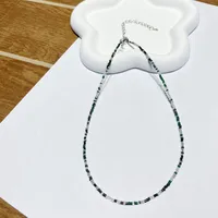 New Style Sweet Dopamine Small Rice-Shaped Beads Beaded Necklace Girly Style Rainbow Color Glass Beads Necklace Wholesale Women sku image 38