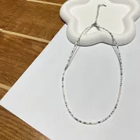 New Style Sweet Dopamine Small Rice-Shaped Beads Beaded Necklace Girly Style Rainbow Color Glass Beads Necklace Wholesale Women sku image 40
