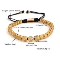 Retro Fruit Titanium Steel Plating Inlay Zircon Unisex Bracelets main image 9