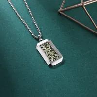Geometric Vintage Style 304 Stainless Steel Pendant Necklace Wholesale main image 4