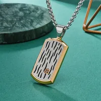 Geometric Vintage Style 304 Stainless Steel Pendant Necklace Wholesale main image 3