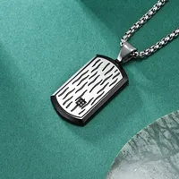 Geometric Vintage Style 304 Stainless Steel Pendant Necklace Wholesale sku image 5