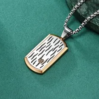 Geometric Vintage Style 304 Stainless Steel Pendant Necklace Wholesale sku image 10