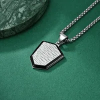 Geometric Classic Style Titanium Steel Pendant Necklace Wholesale sku image 7