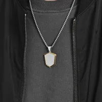 Géométrique Style Classique Acier Au Titane Pendentif De Gros main image 5