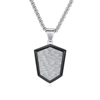 Géométrique Style Classique Acier Au Titane Pendentif De Gros main image 3