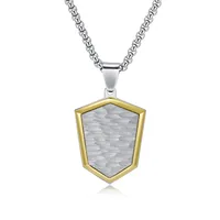 Geometric Classic Style Titanium Steel Pendant Necklace Wholesale sku image 8