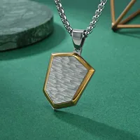 Geometric Classic Style Titanium Steel Pendant Necklace Wholesale sku image 9