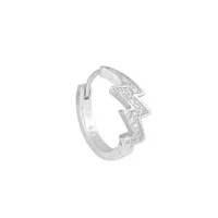1 Piece 1 Pair 925 Sterling Silver Round Earrings main image 4