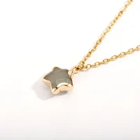 Star Style Simple Style Classique La Pierre Naturelle Le Cuivre Pendentif De Gros main image 3