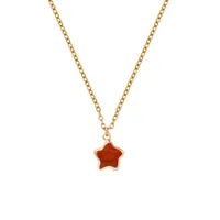 Star Simple Style Classic Style Natural Stone Copper Pendant Necklace Wholesale sku image 3