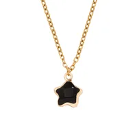 Star Simple Style Classic Style Natural Stone Copper Pendant Necklace Wholesale sku image 5