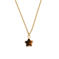 Star Simple Style Classic Style Natural Stone Copper Pendant Necklace Wholesale sku image 11