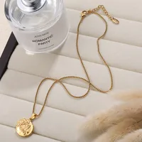 Sunflower Glam Hip-Hop Luxurious 304 Stainless Steel Pendant Necklace Lobster Trigger Clasp Closure main image 3