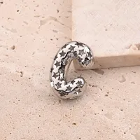 1 Pc/paquete Cobre Blanco Oro Plateado Pulido Letra Colgante main image 5