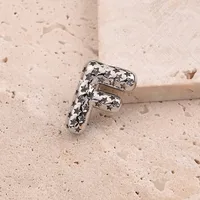 1 Pc/paquete Cobre Blanco Oro Plateado Pulido Letra Colgante main image 8