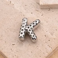 1 Pc/Package Copper White Gold Plated Polished Letter Pendant sku image 14