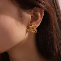 1 Par Mariposa Glamour Hip Hop Lujoso Acero Inoxidable 304 Pendientes main image 4