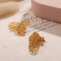 1 Pair Butterfly Glam Hip-Hop Luxurious 304 Stainless Steel Ear Studs main image 3