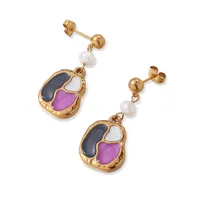 1 Paire Géométrique Élégant Glamour Luxueux Acier Inoxydable 304 Des Boucles D'Oreilles main image 5