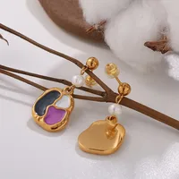 1 Paire Géométrique Élégant Glamour Luxueux Acier Inoxydable 304 Des Boucles D'Oreilles main image 3