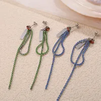 1 Paire Lignes Luxueux Style Simple Style Classique Acier Inoxydable 304 Boucles D'Oreilles main image 2