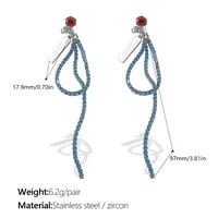 1 Pair Lines Luxurious Simple Style Classic Style 304 Stainless Steel Ear Studs sku image 1