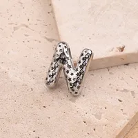 1 Pc/Package Copper White Gold Plated Polished Letter Pendant sku image 16