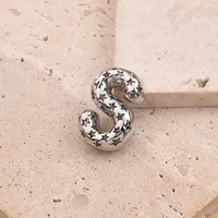 1 Pc/Package Copper White Gold Plated Polished Letter Pendant sku image 19