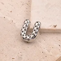 1 Pc/Package Copper White Gold Plated Polished Letter Pendant sku image 24
