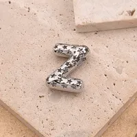 1 Pc/Package Copper White Gold Plated Polished Letter Pendant sku image 12