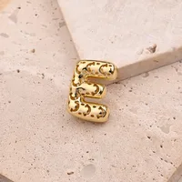 1 Pc/Package Copper 18K Gold Plated Polished Letter Pendant main image 7