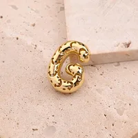 1 Pc/Package Copper 18K Gold Plated Polished Letter Pendant main image 9