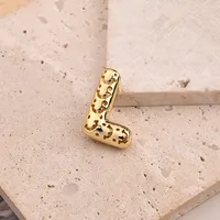 1 Pc/Package Copper 18K Gold Plated Polished Letter Pendant sku image 6