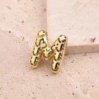 1 Pc/Package Copper 18K Gold Plated Polished Letter Pendant sku image 12